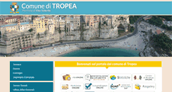 Desktop Screenshot of comune.tropea.vv.it