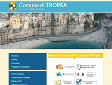 Tablet Screenshot of comune.tropea.vv.it